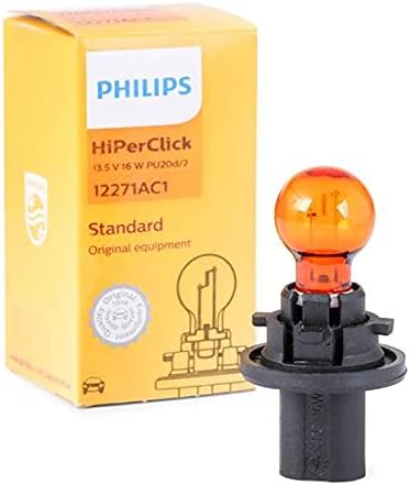 נורה 12V 16W כתום + בית - מרצדס