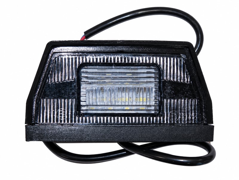פנס מספר לד שחור 24V