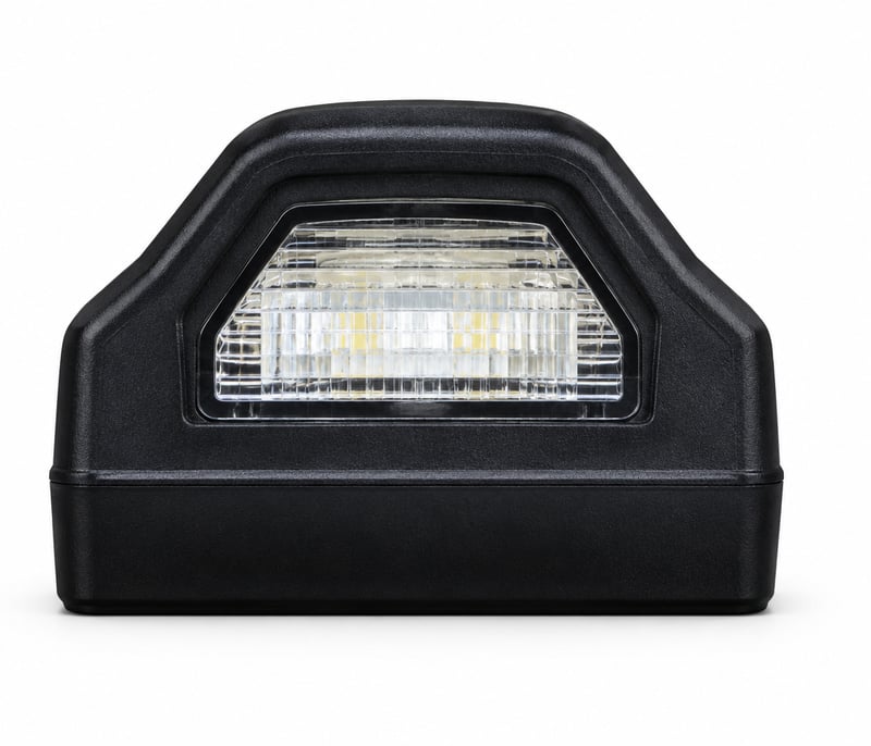 פנס מספר שקוף גבוה + ברגים 24V