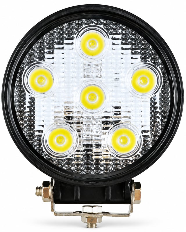 פנס עגול 18W + בורג
