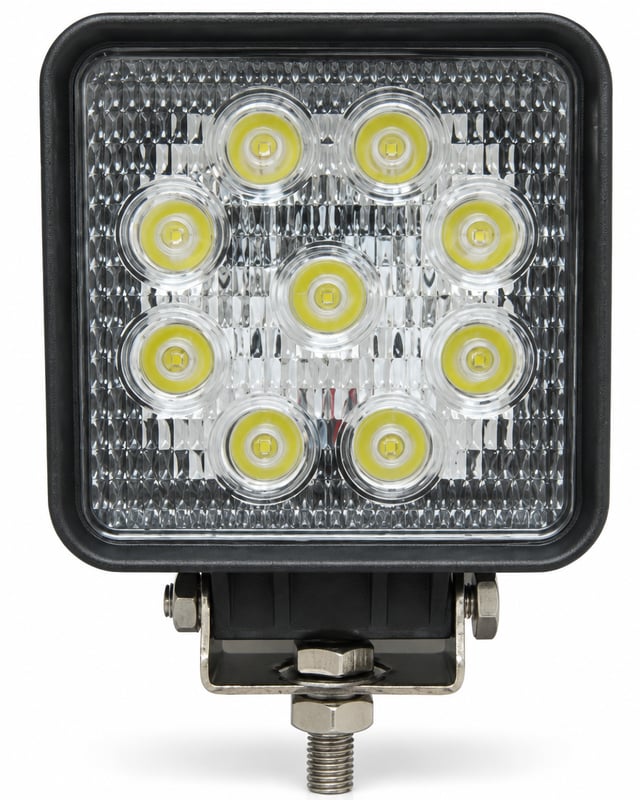 פנס עבודה לד מרובע דק 27W 10-48V