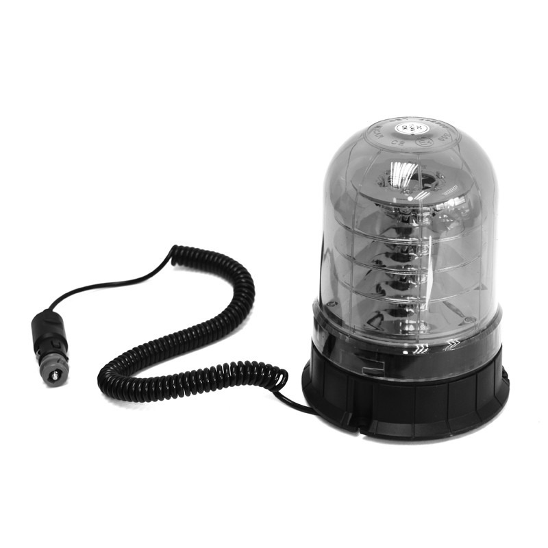 פנס מהבהב לד כתום 12/24V