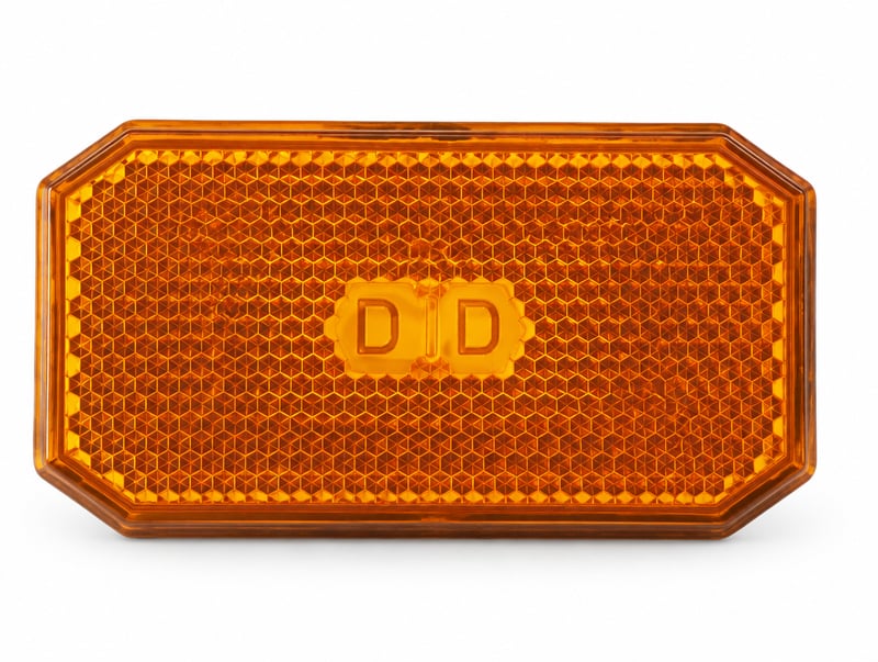 פנס סימון לד כתום מלבן 10-30V