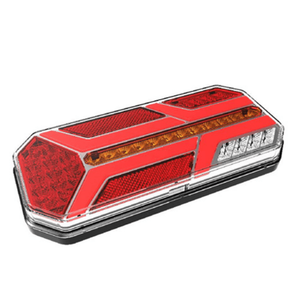 פנס אחורי אוניברסלי לד 23X11 ס"מ + רוורס 12-24V