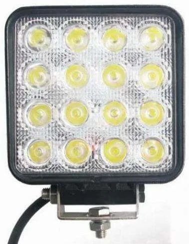 פנס עבודה לד מרובע דק 48W + בורג