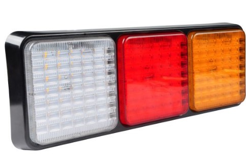 פנס אחורי ולנגרר אוניברסלי מחולק + רוורס 12-24V