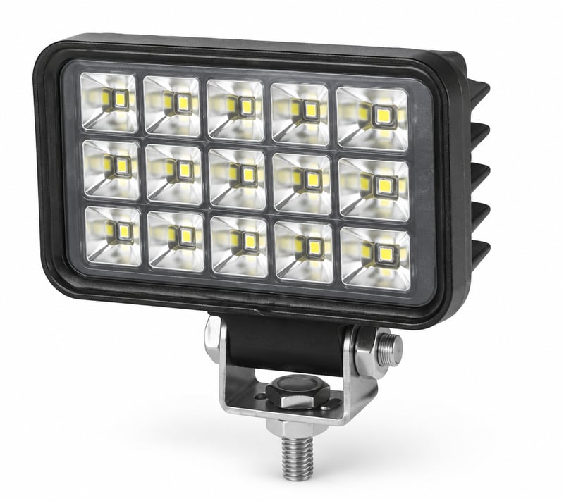 פנס עבודה מלבן 18 לד 20W + בורג