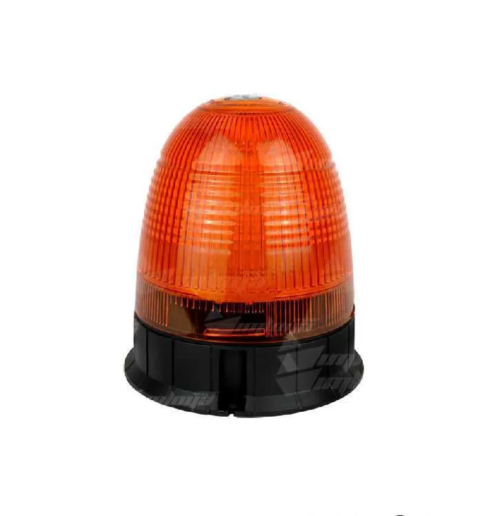 פנס מהבהב לד מגנט כתום 12-24V + לחצן בחוט