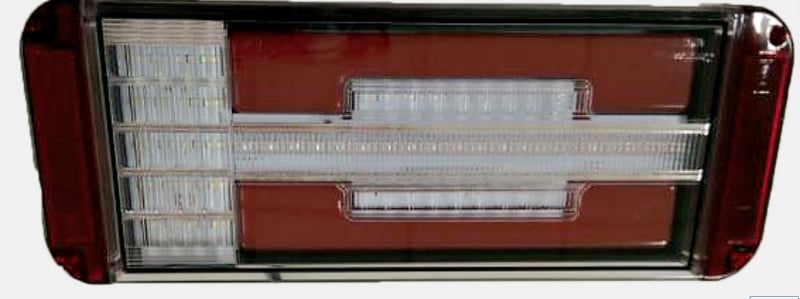 פנס אחורי לד משאית + רוורס 10-30V