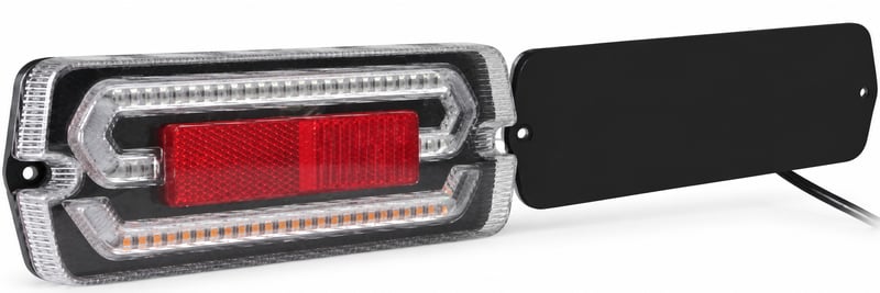 פנס אחורי לד מלבן ללא רוורס 12-24V