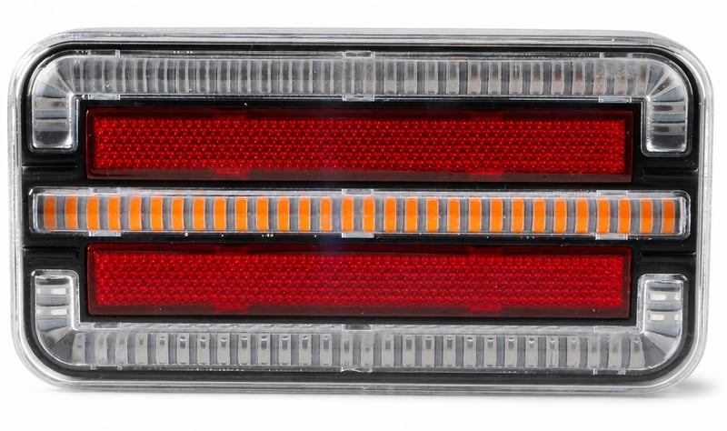 פנס אחורי לד מלבן 12-24V שמאל