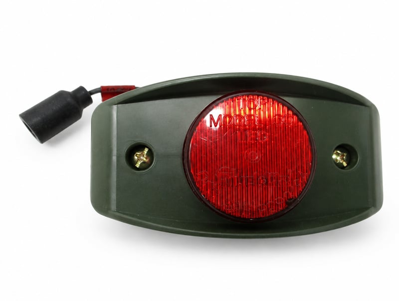 פנס צד לד אדום עגול רוג'רס מקורי TRUCK LITE