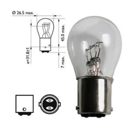 נורה 24V 21/5W כפול סימטרי VALEO
