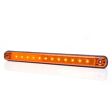 פנס צד לד כתום ארוך 24 ס"מ 12V